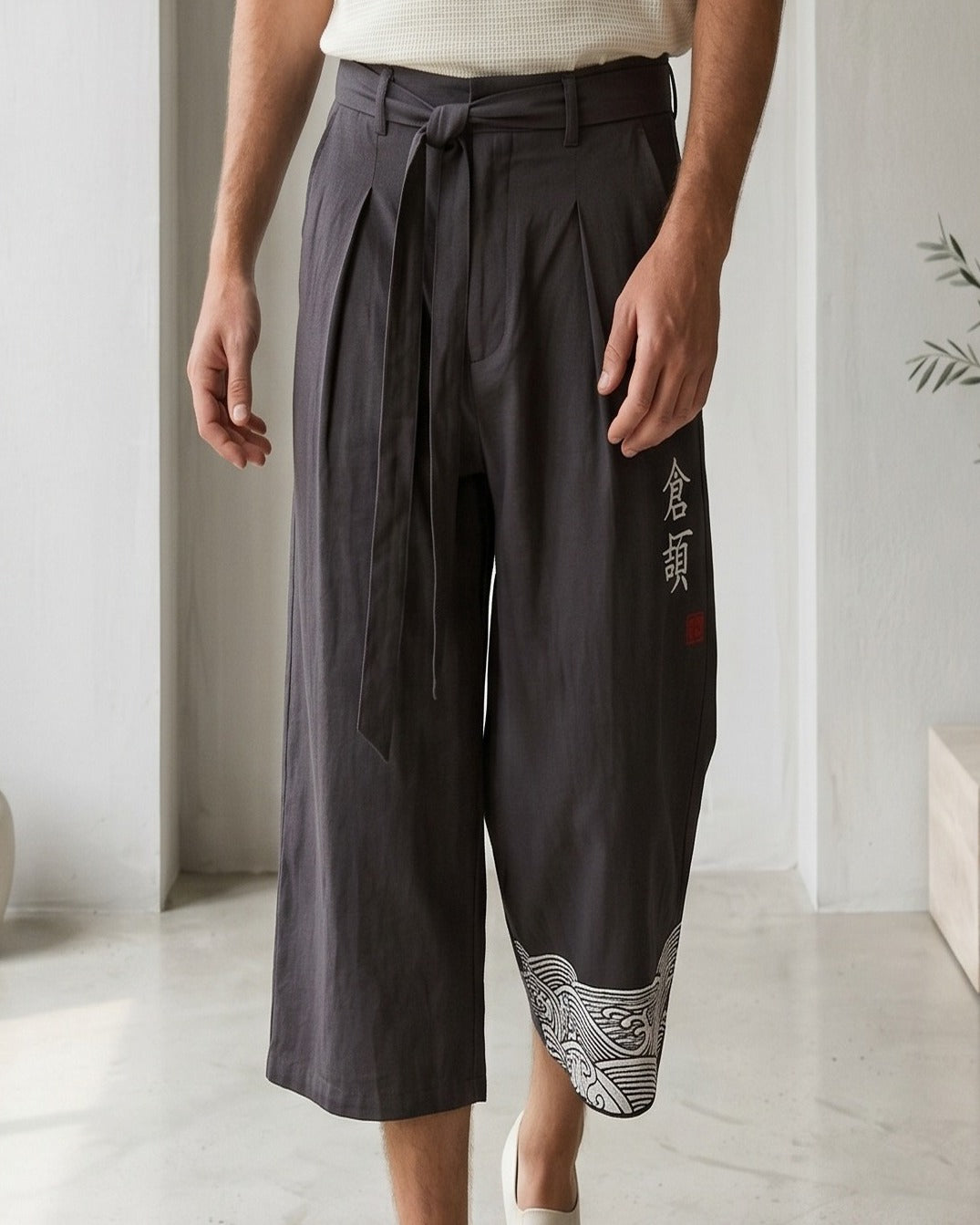 Raen Trousers - Wide-Leg Denim in white