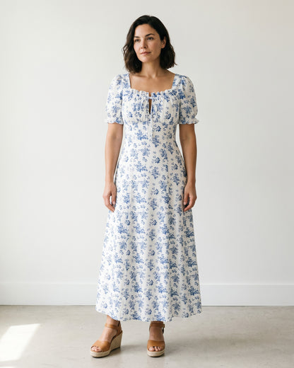 Eleo Dress in WHITE - midsize front