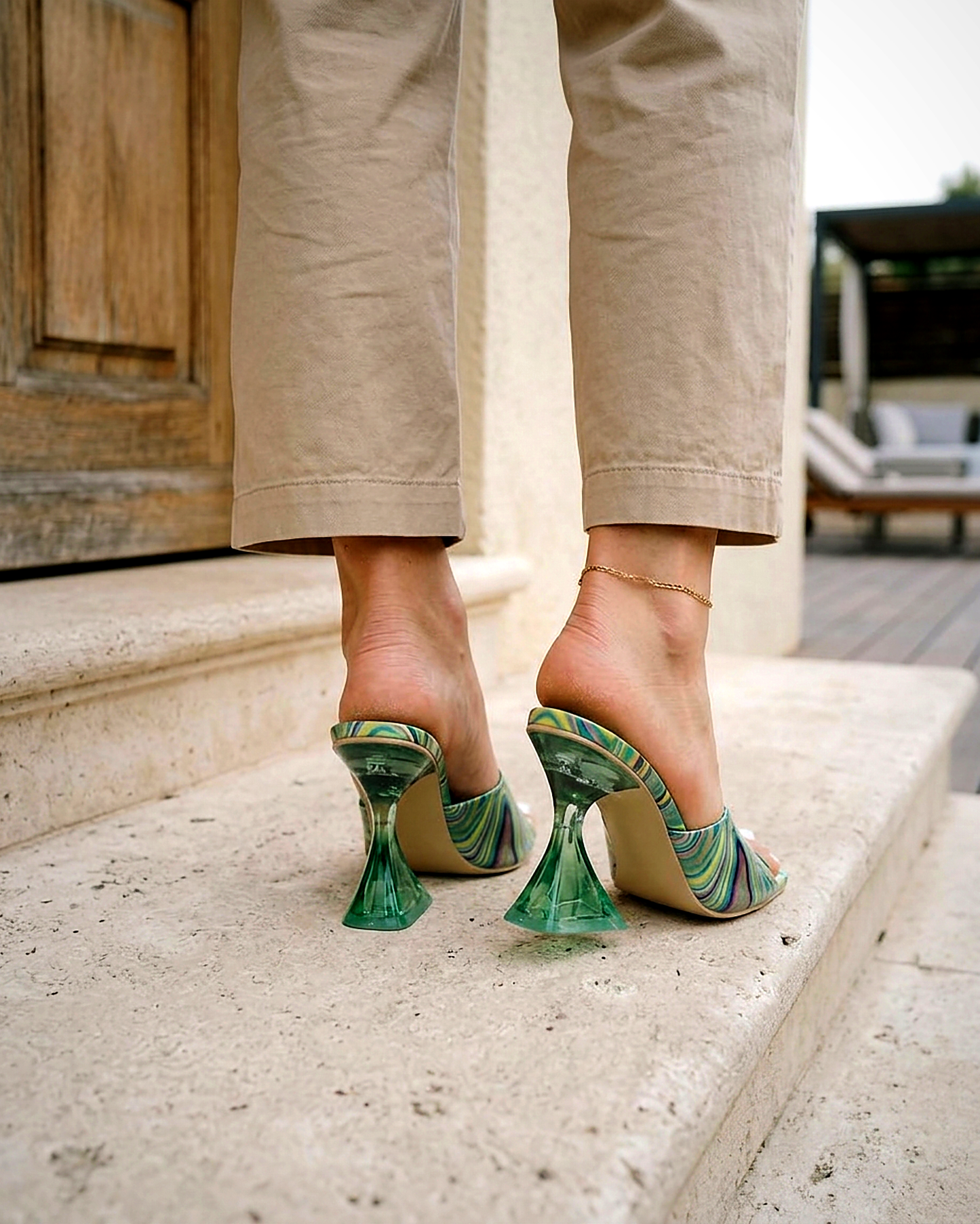 Maeve Sandals - Leather in Green