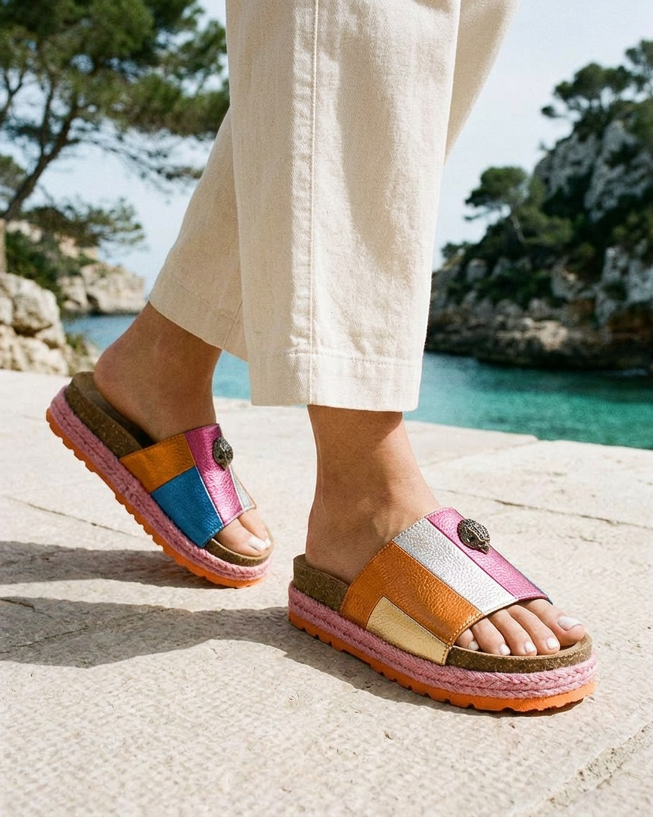 Cove Sandals - Platform in Beige - outdoor 1