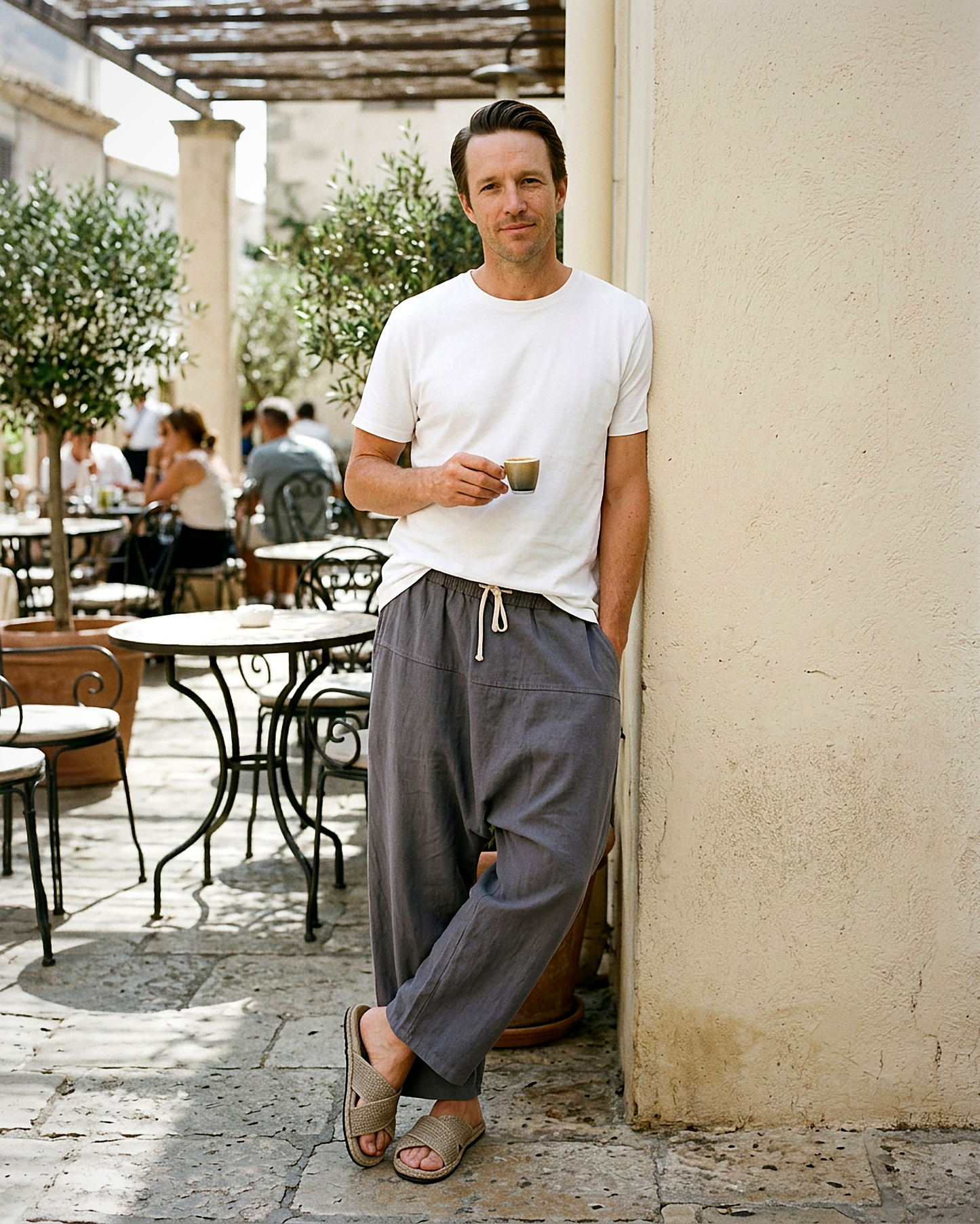 Signature Trousers - Relaxed Wide-Leg Denim in Grey