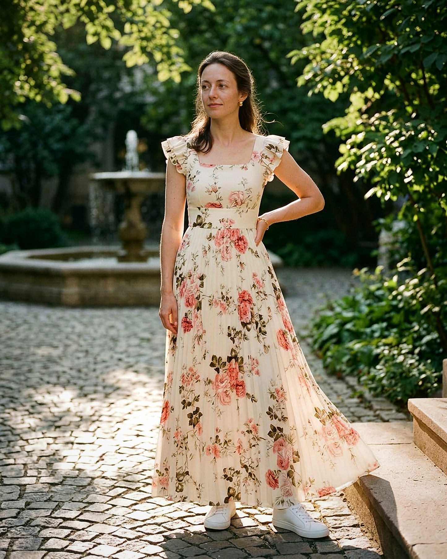 Clara Dress - High-Waist in Ivory