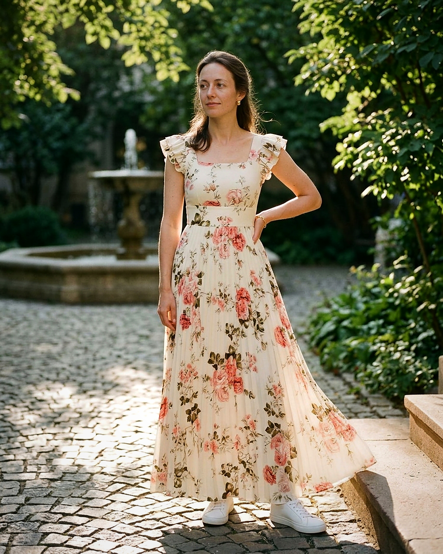 Clara Dress - High-Waist in Ivory