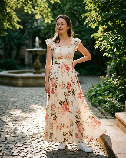 Clara Dress - High-Waist in Ivory