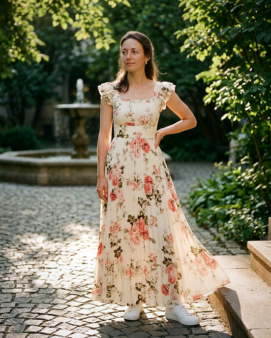 Clara Dress - High-Waist in Ivory