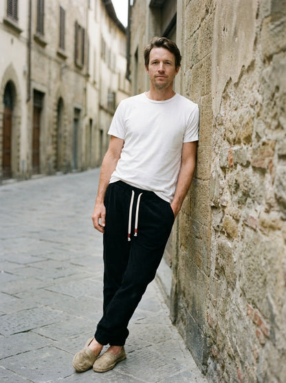 Haruki Corduroy Trousers - Black