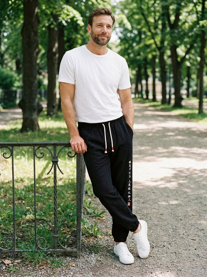 Kurouji Trousers - Easy Harem - Black