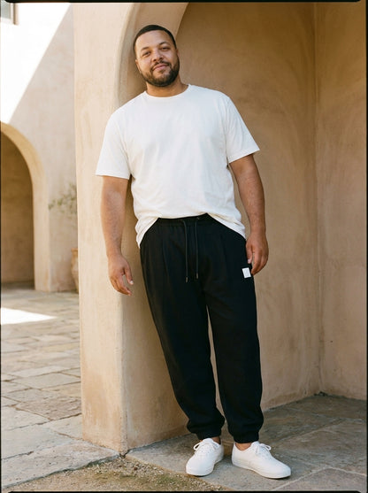 Kazekawa Trousers - Straight Crepe - Black