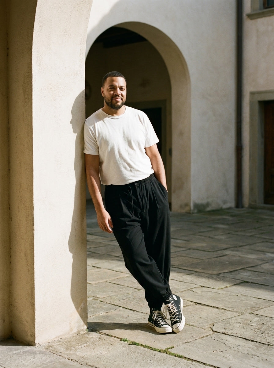 Seiryoku Trousers - Loose Cuffed - Black