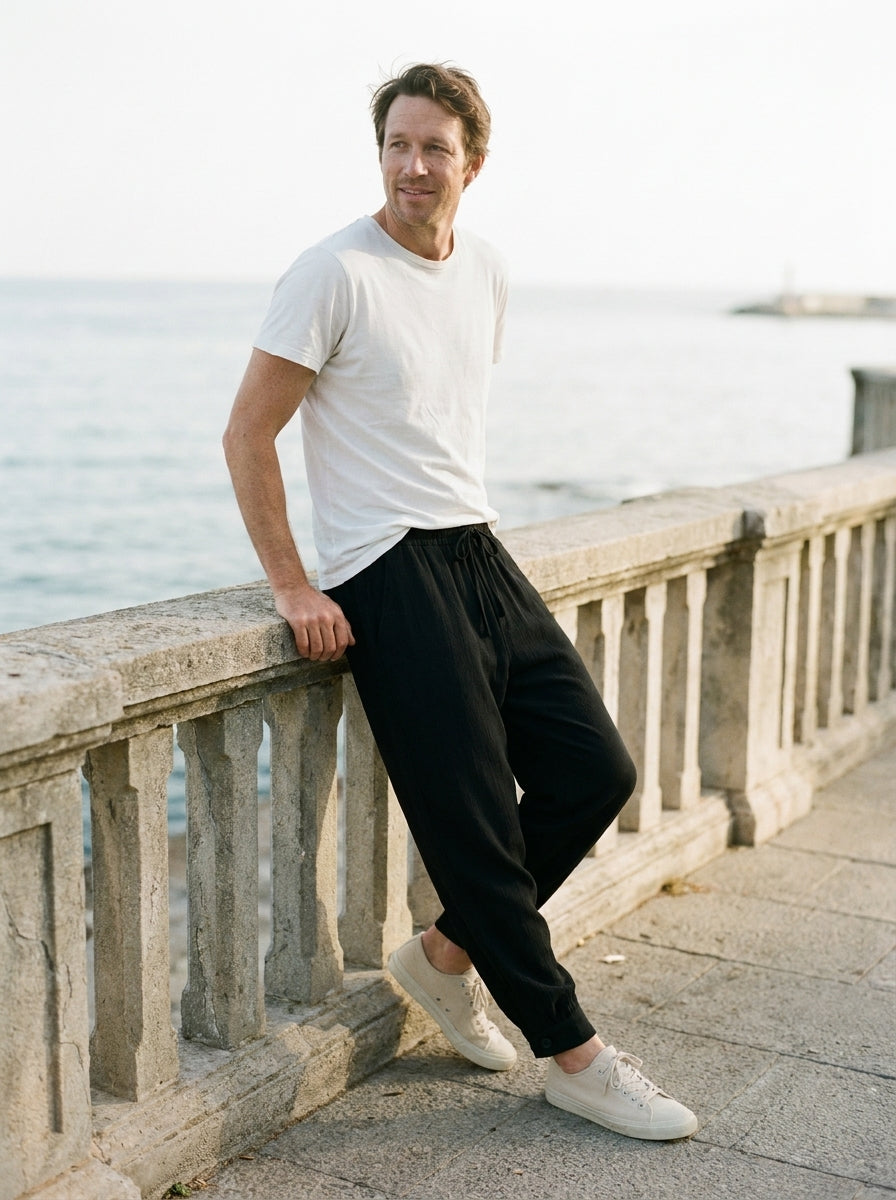 Makito Trousers - Everyday Drawstring - Black
