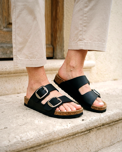 Harriet Sandals in Black Matte