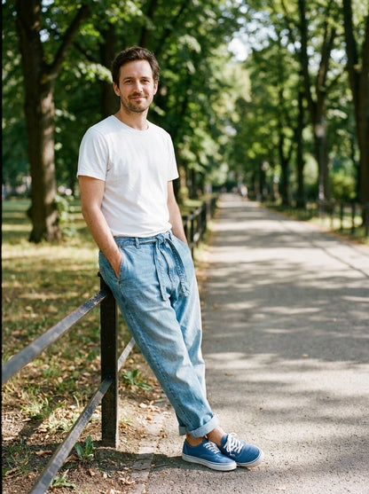 Oren Trousers - Harem Denim - Blue