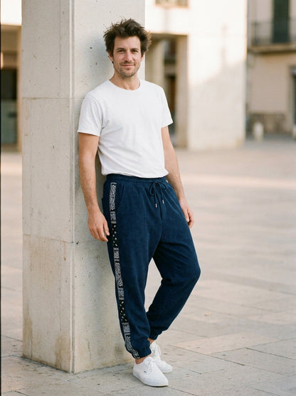 Tori Trousers - Tapered Harem - Blue