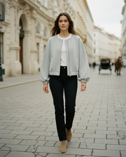 Jude Jacket - Zip in GRAY - outdoor 1
