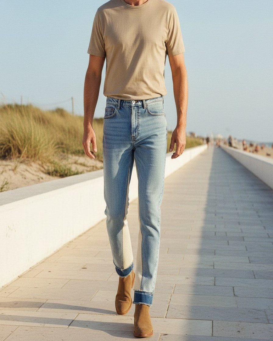 Ines Jeans - Classic-Fit Zip Leather in Default - outdoor 1