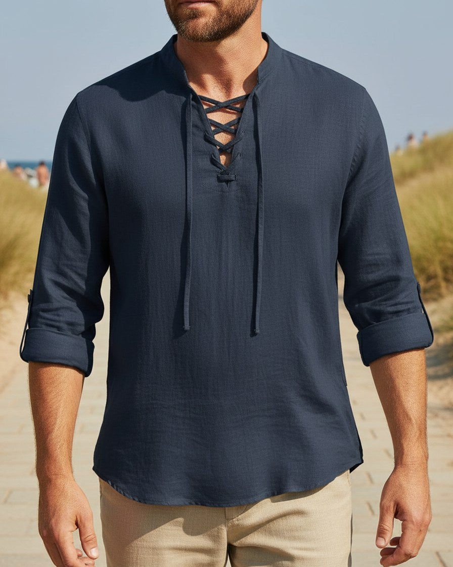 Wren Shirt - Linen in Default - outdoor 1