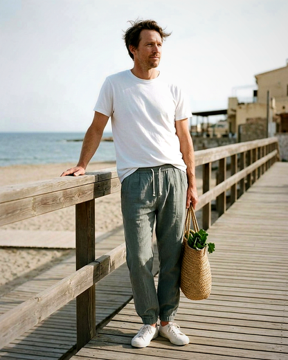 Anchor Trousers - Relaxed Denim in Gray