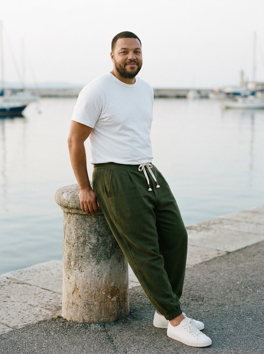 Soraichi Trousers - Loose Pleated - Green