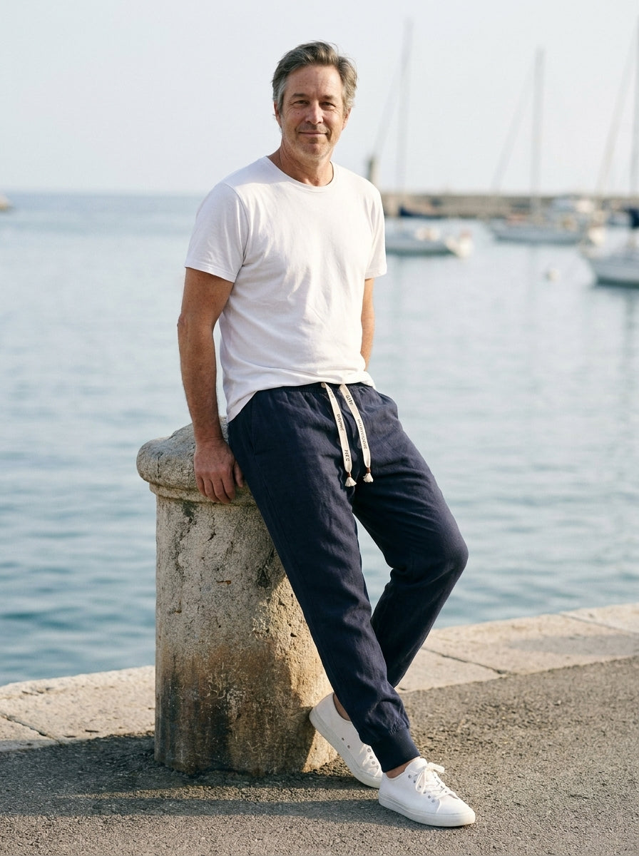 Gentaro Trousers - Relaxed Harem - Navy Blue
