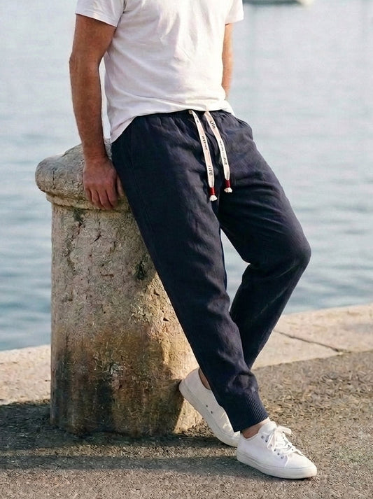 Gentaro Trousers - Relaxed Harem - Navy Blue