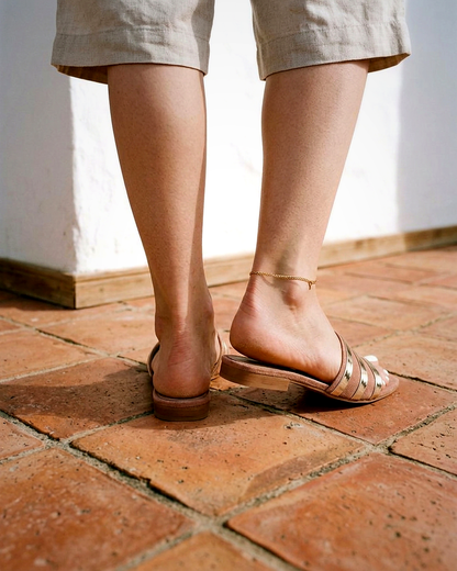 Paloma Sandals - Square-Toe Suede in Pink