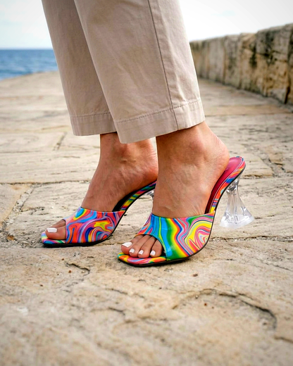 Maeve Sandals - Leather in Rainbow