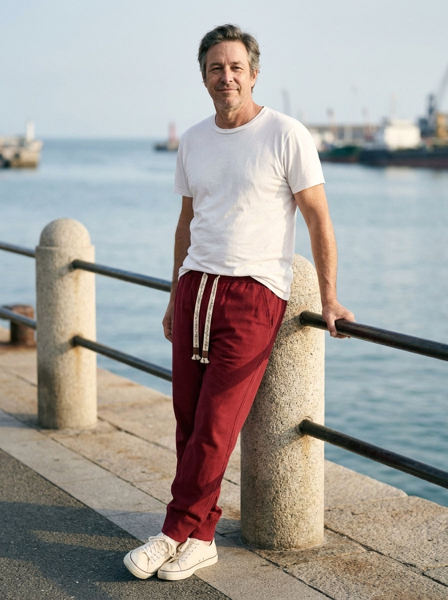 Gentaro Trousers - Relaxed Harem - Red