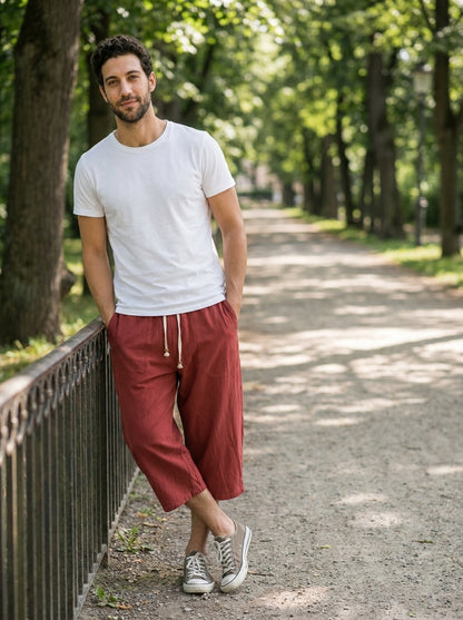 Pantalon Yukio - 7/8 à cordon coulissant
