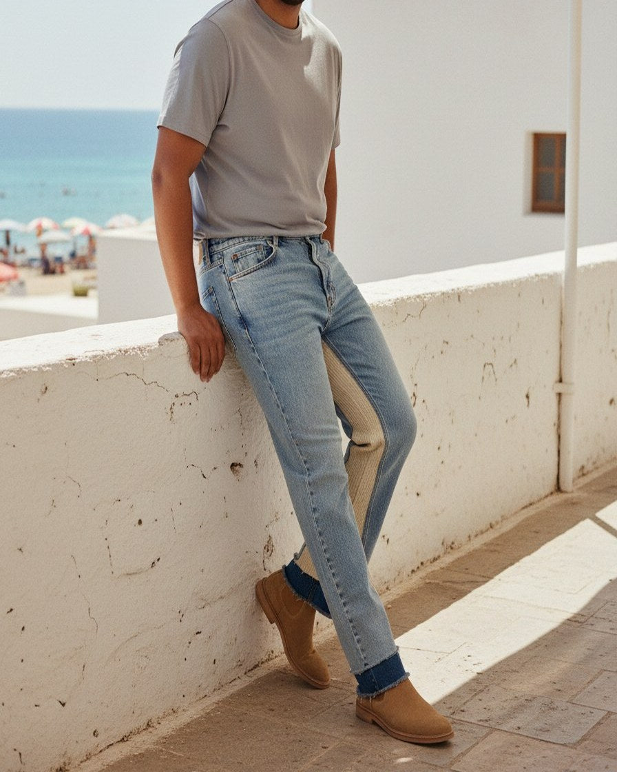 Ines Jeans - Classic-Fit Zip Leather in Default - outdoor 2