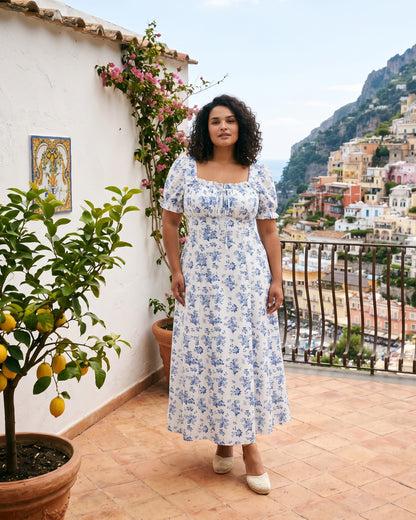 Clio Dress in WHITE - outdoor 2
