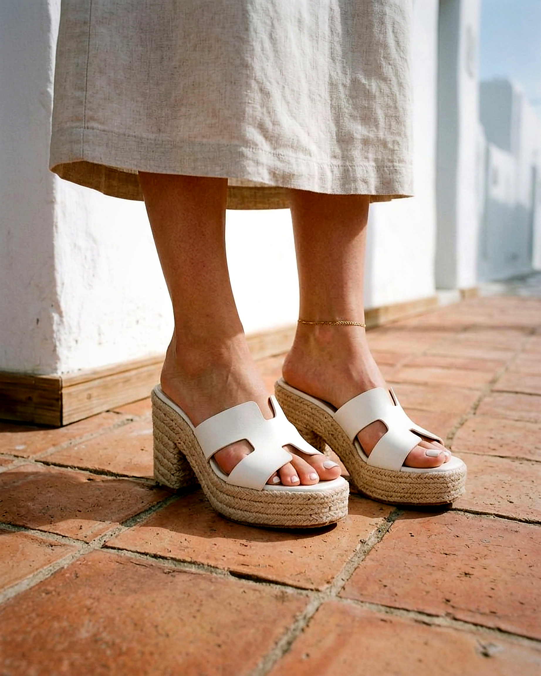 Vera Sandals - Block-Heel Leather in Heels 10.2cm - outdoor 2