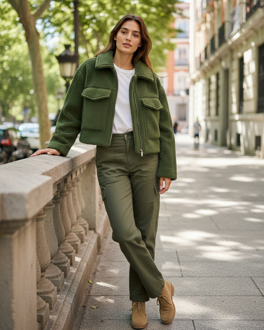 Quai Jacket - Zip in green
