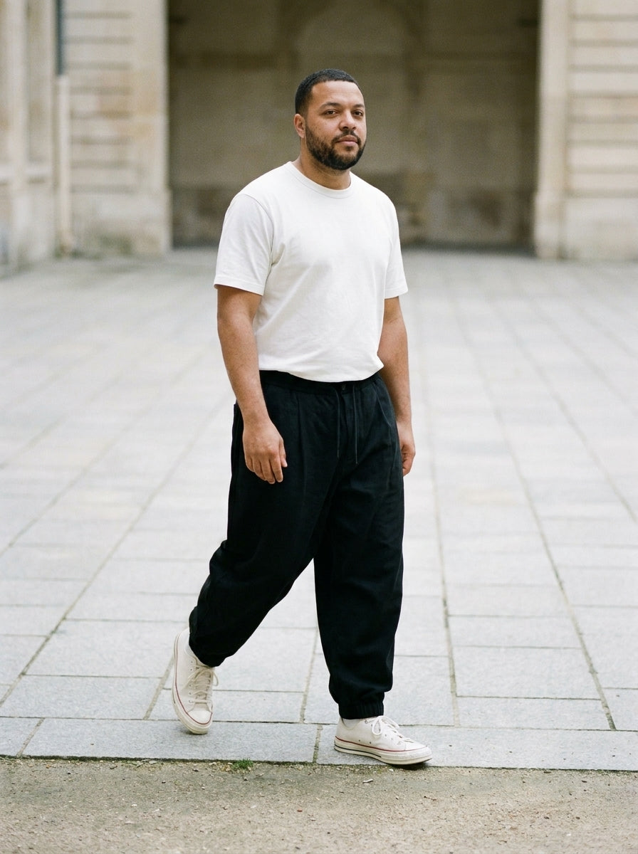 Seiryoku Trousers - Loose Cuffed - Black