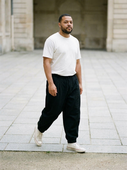 Seiryoku Trousers - Loose Cuffed - Black