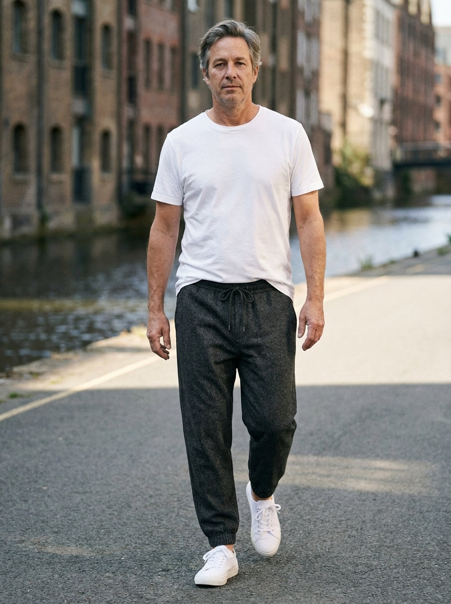 Raijin Trousers - Cuffed Harem - Black Heather