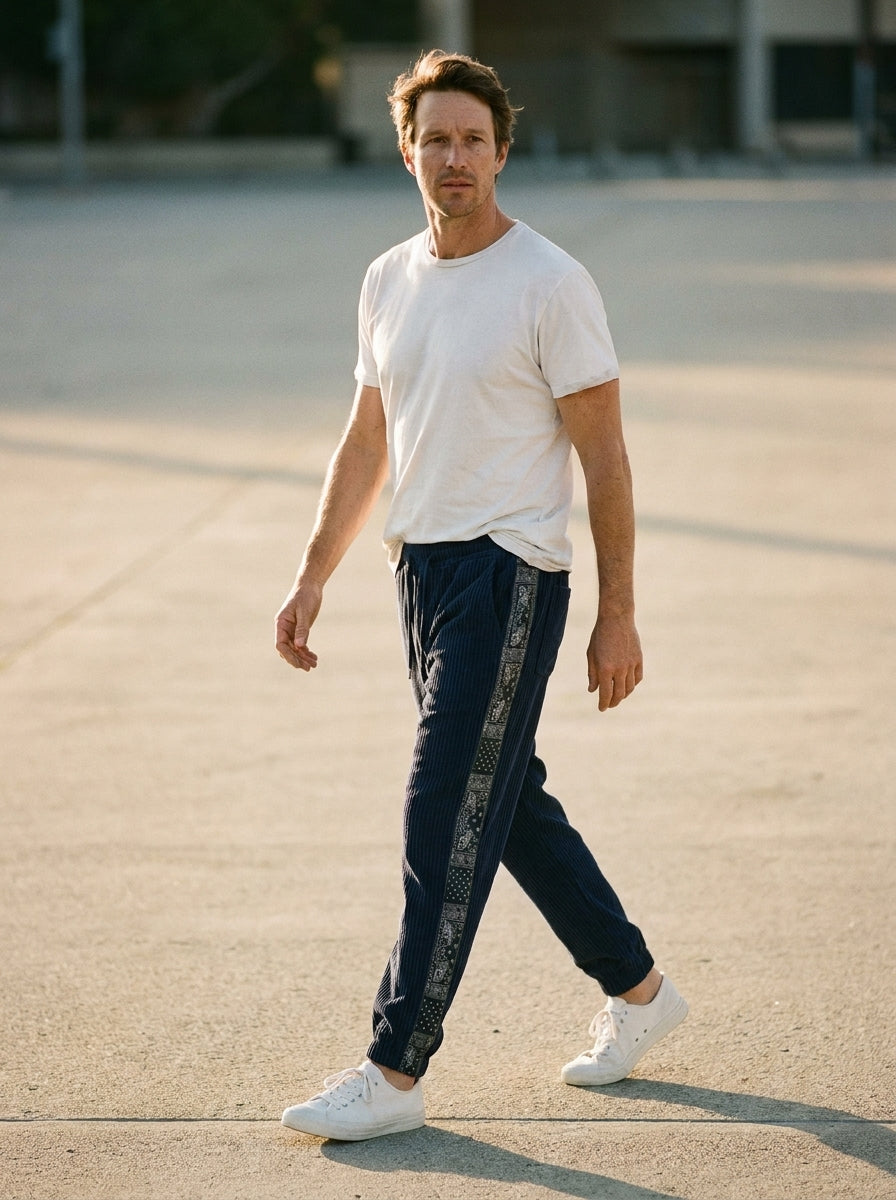 Tori Trousers - Tapered Harem - Blue