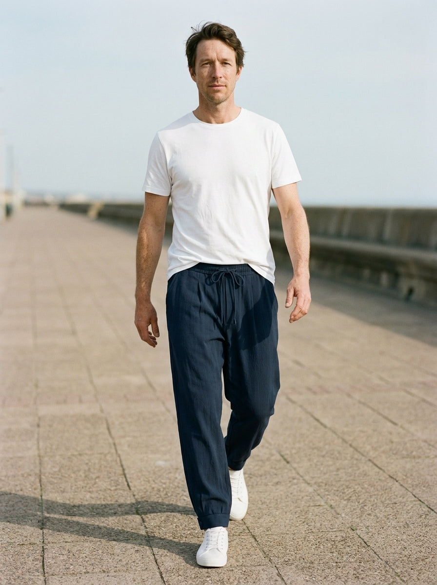 Makito Trousers - Everyday Drawstring - Blue