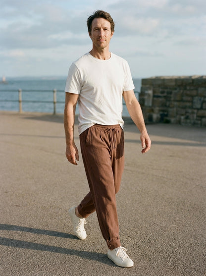 Makito Trousers - Everyday Drawstring - Brown