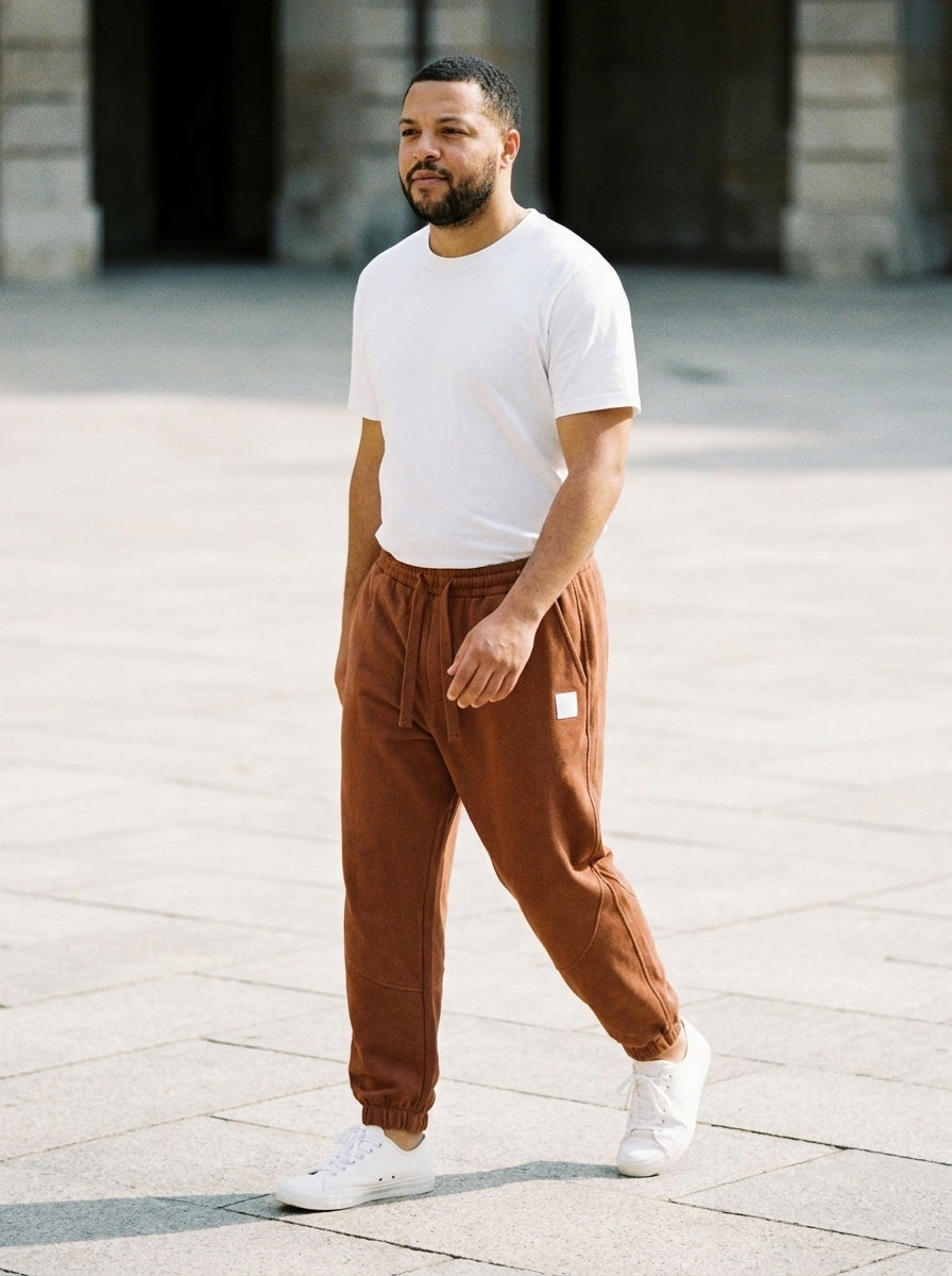 Kazekawa Trousers - Straight Crepe - Coffee Brown