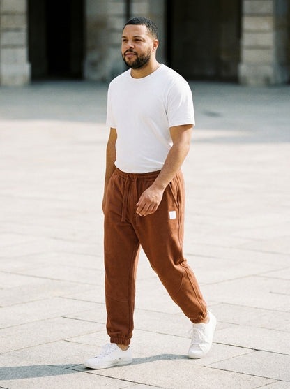 Kazekawa Trousers - Straight Crepe - Coffee Brown