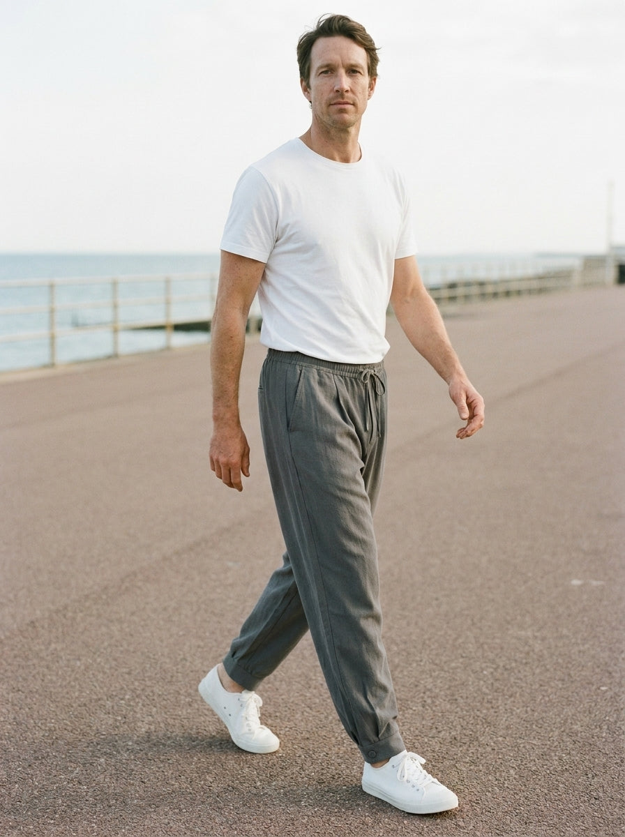 Makito Trousers - Everyday Drawstring - Gray