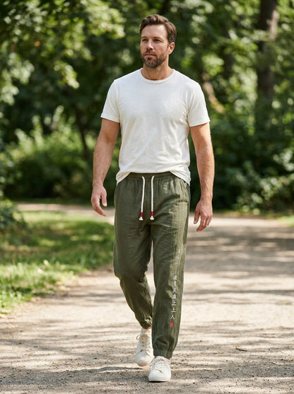 Kurouji Trousers - Easy Harem - Green
