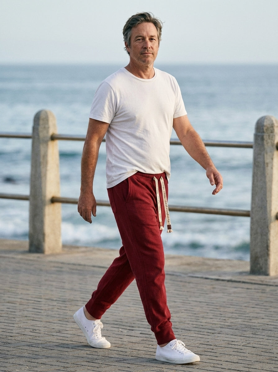 Gentaro Trousers - Relaxed Harem - Red