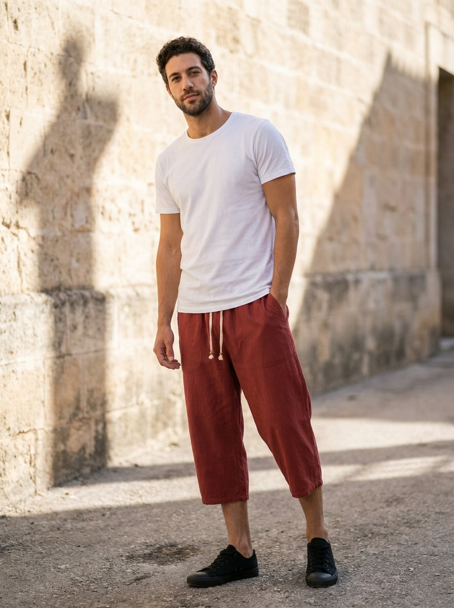 Pantalon Yukio - 7/8 à cordon coulissant