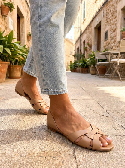 Sandales Serafine - Brides croisées tressées
