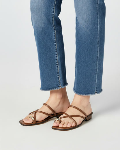 Iben Sandals - Leather in Brown - plus front