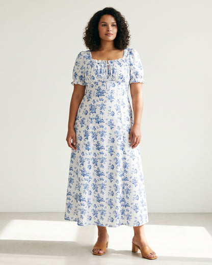 Clio Dress in WHITE - plus front