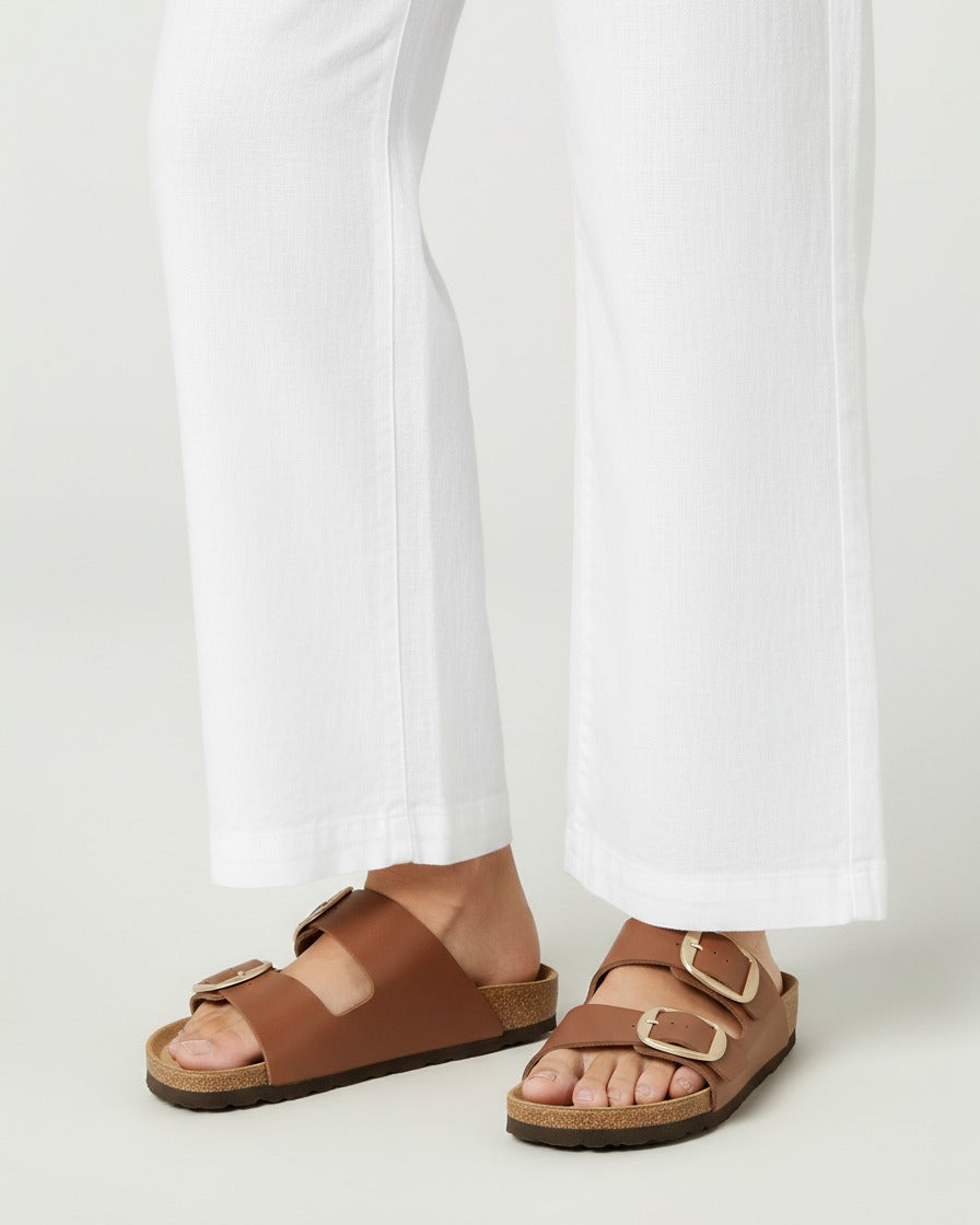 Gael Sandals - Faux Leather in Light Brown