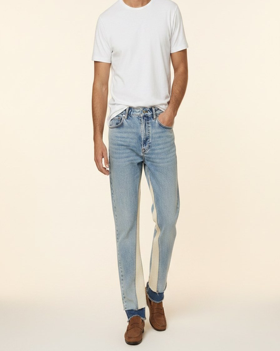 Ines Jeans - Classic-Fit Zip Leather in Default - plus front
