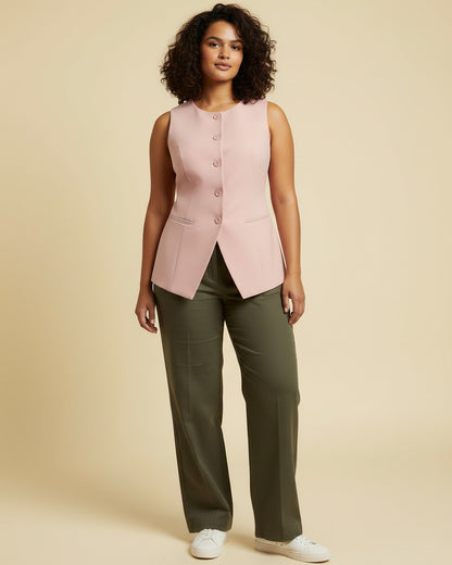 Cade Jacket in Pink - plus front